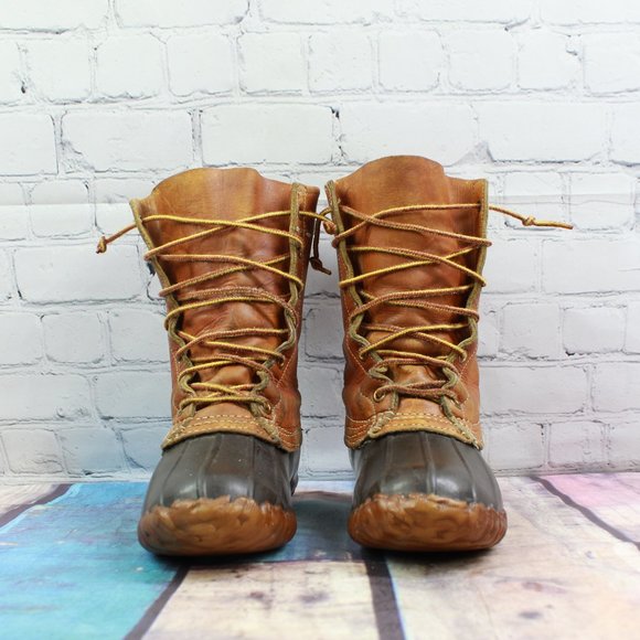 VTG LL BEAN Duck Boots Maine Hunting Shoe Size 7 - Picture 4 of 9